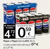 Oferta de Pepsi - O Pepsi Zero por 0,59€ en Supermercados Charter