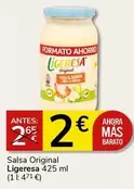 Oferta de Ligeresa - Salsa Original por 2€ en Supermercados Charter