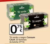 Oferta de Consum - Te Verde O Negro por 0,75€ en Supermercados Charter