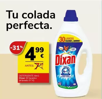 Oferta de Dixan - Detergente 4en11 por 4,99€ en Supermercados Charter