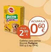 Oferta de Pedigree - Galletas Para Perros Biscrok por 2,99€ en Supermercados Charter