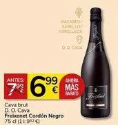 Oferta de Freixenet - Cava Brut D. O. Cava Cordón Negro por 6,99€ en Supermercados Charter