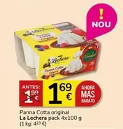 Oferta de La Lechera - Panna Cotta Original por 1,69€ en Supermercados Charter