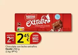 Oferta de Nestlé - Chocolate Con Leche Extrafino por 2,45€ en Supermercados Charter