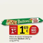 Oferta de Buitoni - Masa De Pizza Rectangular Finissima por 1,69€ en Supermercados Charter