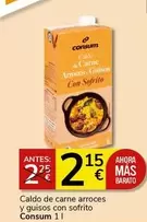 Oferta de Consum - Caldo De Carne Arroces Y Guisos Con Sofrito por 2,15€ en Supermercados Charter