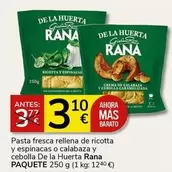 Oferta de Rana - Pasta Fresca Rellena De Ricotta Y Espinacas O Calabaza Y Cebolla De La Huerta  por 3,1€ en Supermercados Charter