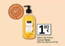 Oferta de Kyrey - Jabon De Manos Mango por 1,8€ en Supermercados Charter