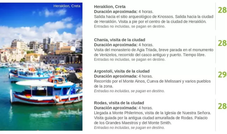 Oferta de Palacio - Heramico, Creta Duracion Arozonada, 4 Horas por 29€ en Viajes El Corte Inglés