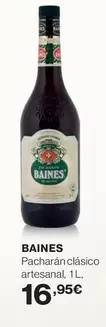 Oferta de Baines - Pacharan Clasico Artesanal por 16,95€ en El Corte Inglés