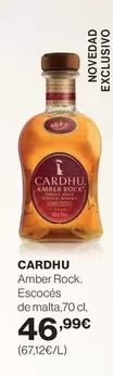 Oferta de Cardhu - Amber Rock Escoces De Malta por 46,99€ en El Corte Inglés