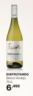 Oferta de Disfrutando - Blanco Verdejo por 6,49€ en El Corte Inglés