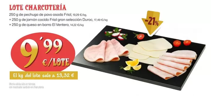 Oferta de Pavo - Lote Charcuteria por 9,99€ en Ahorramas