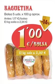 Oferta de Baguetina por 1€ en Ahorramas