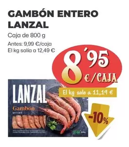 Oferta de Lanzal - Gambon Entero por 8,95€ en Ahorramas