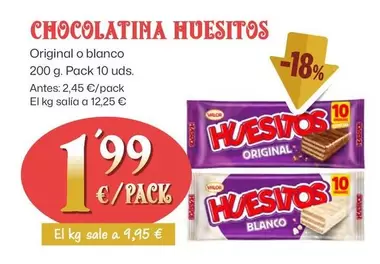 Oferta de Huesitos - Chocolatina por 1,99€ en Ahorramas