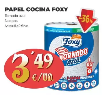 Oferta de Foxy - Papel Cocina por 3,49€ en Ahorramas