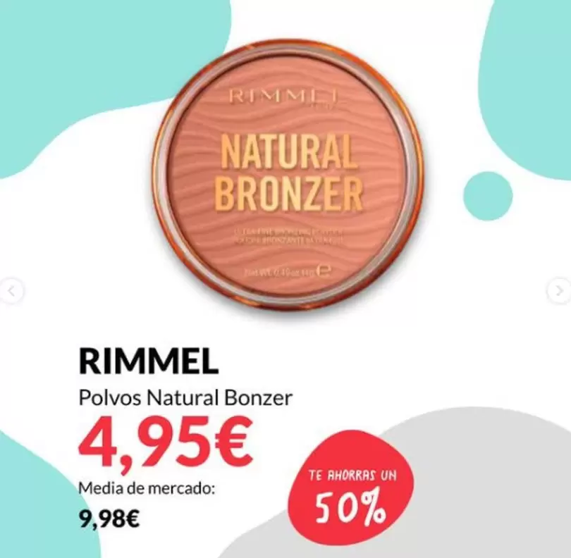 Oferta de Rimmel - Polvos Natural Bonzer por 4,95€ en PrimaPrix