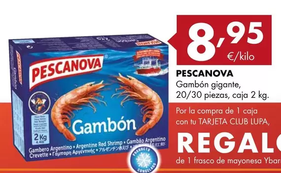 Oferta de Pescanova - Gambon Gigante por 8,95€ en Supermercados Lupa