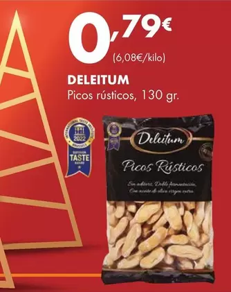 Oferta de Deleitum - Picos Rusticos por 0,79€ en Supermercados Lupa