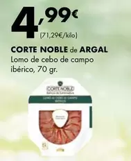 Oferta de Argal - Lomo De Cebo De Campo Iberico por 4,99€ en Supermercados Lupa