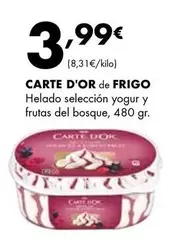 Oferta de Carte d'Or - Helado Seleccion Yogur Y Frutas Del Bosque por 3,99€ en Supermercados Lupa