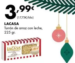 Oferta de Lacasa - Turrón De Arroz Con Leche por 3,99€ en Supermercados Lupa