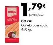 Oferta de Coral - Galleta Boer Coco por 1,79€ en Supermercados Lupa