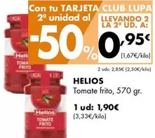 Oferta de Helios - Tomate Frito por 1,9€ en Supermercados Lupa