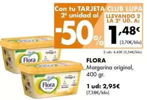 Oferta de Flora - Margarina Original por 2,95€ en Supermercados Lupa