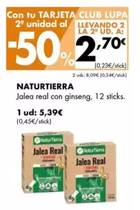 Oferta de Naturtierra - Jalea Real Con Ginseng por 5,39€ en Supermercados Lupa