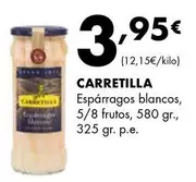 Oferta de Carretilla - Espárragos Blancos por 3,95€ en Supermercados Lupa