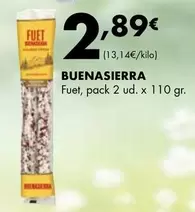 Oferta de Fuet por 2,89€ en Supermercados Lupa