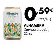 Oferta de Alhambra - Cerveza Especial por 0,59€ en Supermercados Lupa