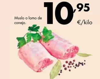 Oferta de Muslo O Lomo De Conejo por 10,95€ en Supermercados Lupa