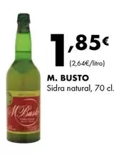 Oferta de Sidra Natural por 1,85€ en Supermercados Lupa