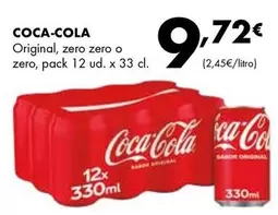 Oferta de Coca-Cola - Original, Zero Zero O Zero por 9,72€ en Supermercados Lupa