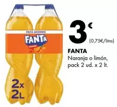 Oferta de Fanta - Naranja O Limón por 3€ en Supermercados Lupa