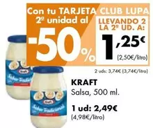 Oferta de Kraft - Salsa por 2,49€ en Supermercados Lupa