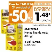 Oferta de Maizena - Harina Fina De Maiz por 2,95€ en Supermercados Lupa