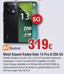 Oferta de Xiaomi - Móvil Redmi Note 13 Pro por 319€ en Froiz