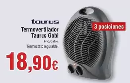 Oferta de Taurus - Termoventilador  Gobi por 18,9€ en Froiz