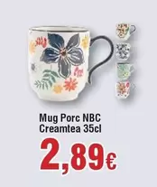 Oferta de Mug Porc Nbc Creamtea por 2,89€ en Froiz