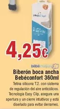 Oferta de Sistema - Biberón Boca Ancha Bebé Confort por 4,25€ en Froiz