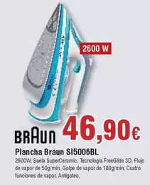 Oferta de Braun - Plancha Si5006bl por 46,9€ en Froiz