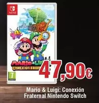 Oferta de Nintendo - Mario & Luigi: Conexion Fraternal Switch por 47,9€ en Froiz