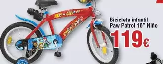 Oferta de Paw patrol - Bicicleta Infantil Paw Patrol 16" Nino por 119€ en Froiz