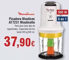 Oferta de Moulinex - Picadora  AT7231 por 37,9€ en Froiz