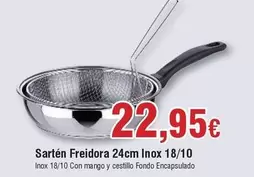 Oferta de Mango - Sartén Freidora 24cm Inox 18/10 por 22,95€ en Froiz