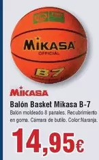 Oferta de Balon Basket Mikasa B-7 por 14,95€ en Froiz